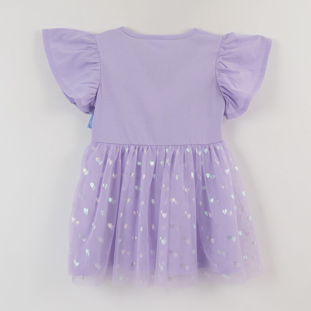 BLUEY - Vestido Manga Vuelos Niña Lila Lets Play Bluey