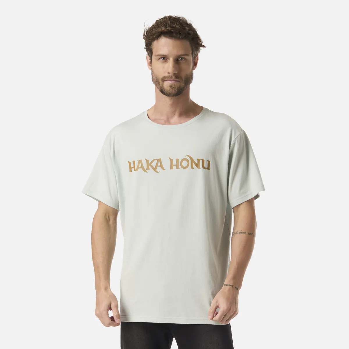 HAKA HONU - Polera Hombre Logo Celeste Haka Honu