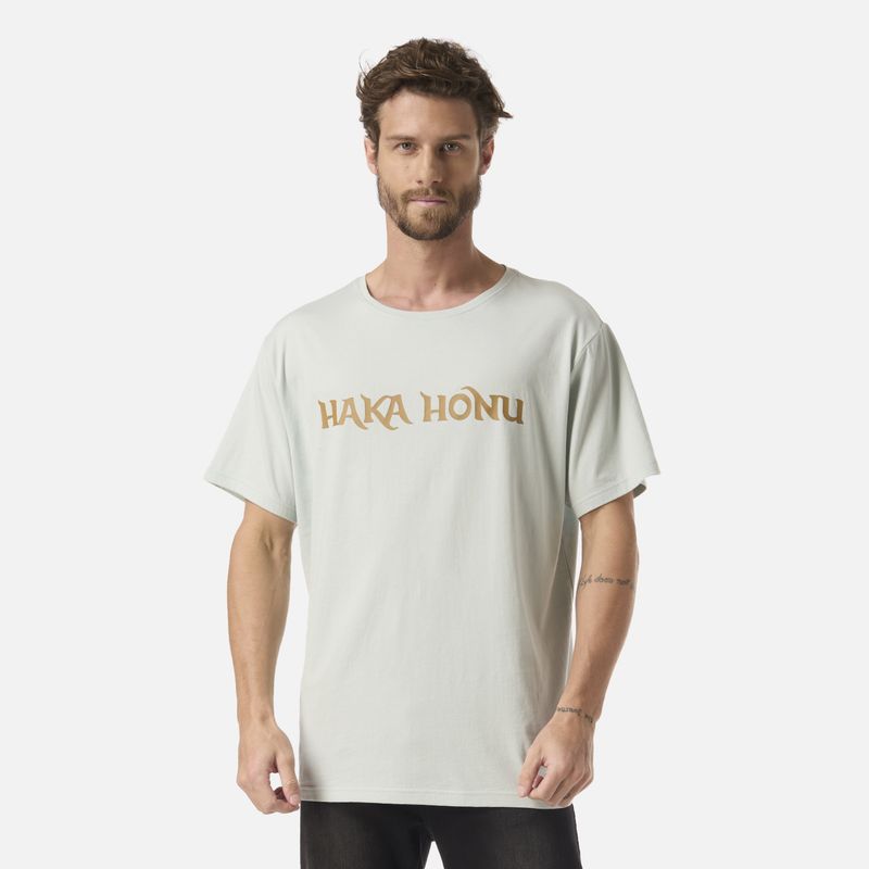 HAKA HONU - Polera Hombre Logo Celeste Haka Honu