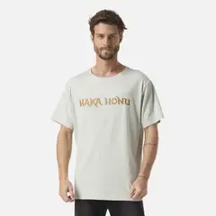 HAKA HONU - Polera Hombre Logo Celeste