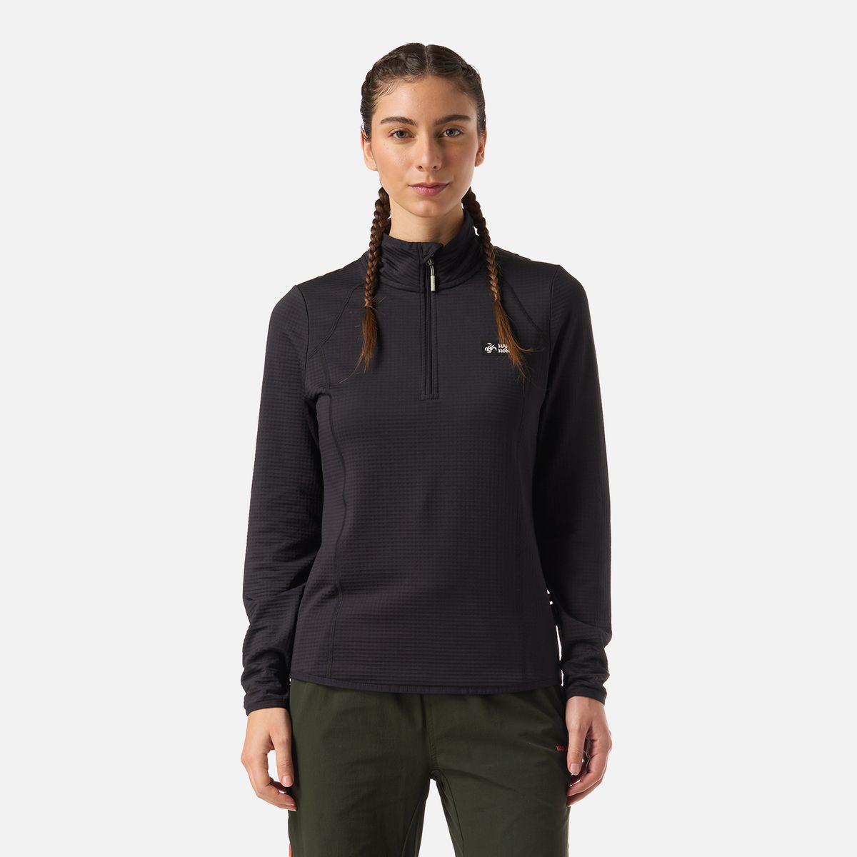 HAKA HONU - Polerón Mujer Taina Negro Haka Honu