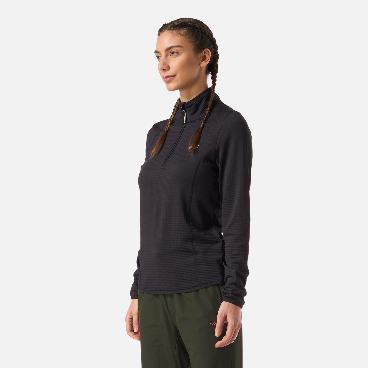 HAKA HONU - Polerón Mujer Taina Negro Haka Honu