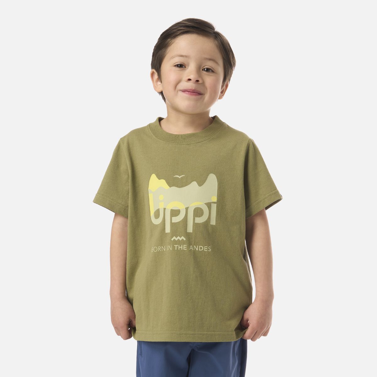 LIPPI - Polera Niño Logo Lippi T-shirt Verde Lippi