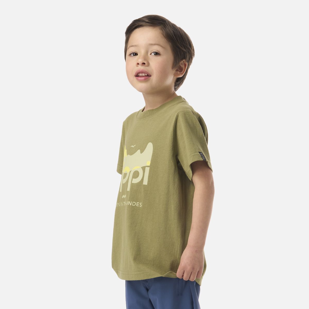 LIPPI - Polera Niño Logo Lippi T-shirt Verde Lippi