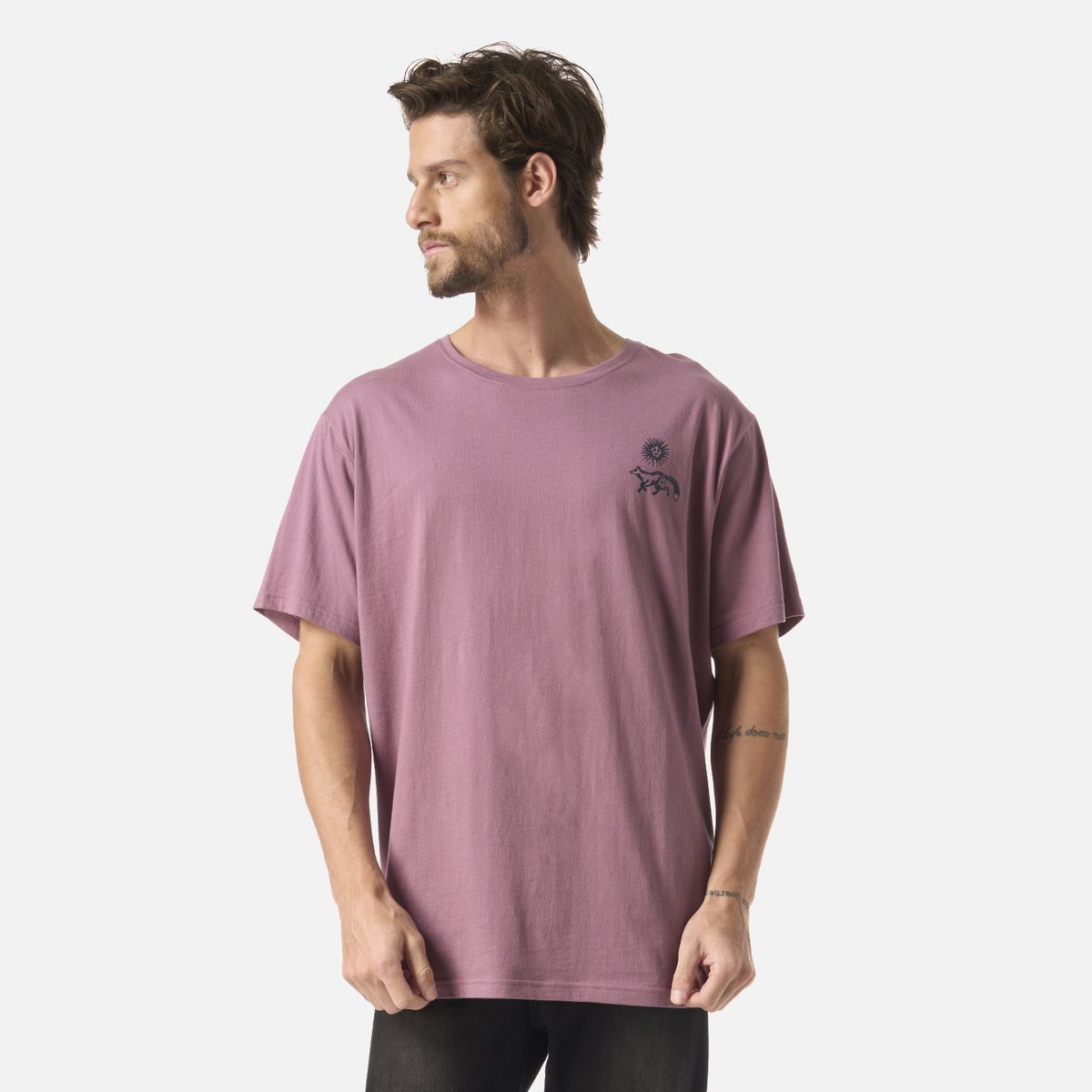 HAKA HONU - Polera Hombre Mosaicos Lila Haka Honu