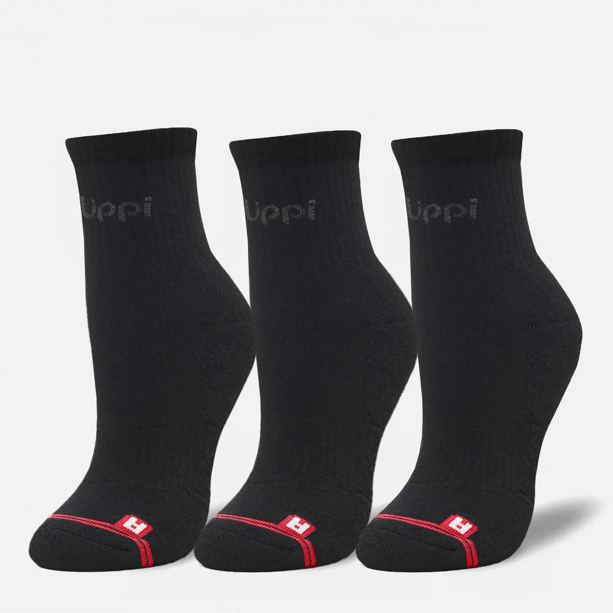 LIPPI - Calcetines Logo Lippi Pack Short Negro Lippi