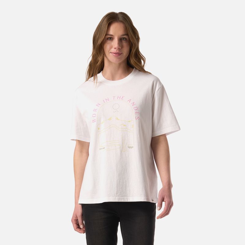 LIPPI - Polera Mujer Logo Lippi T-shirt Blanco Lippi