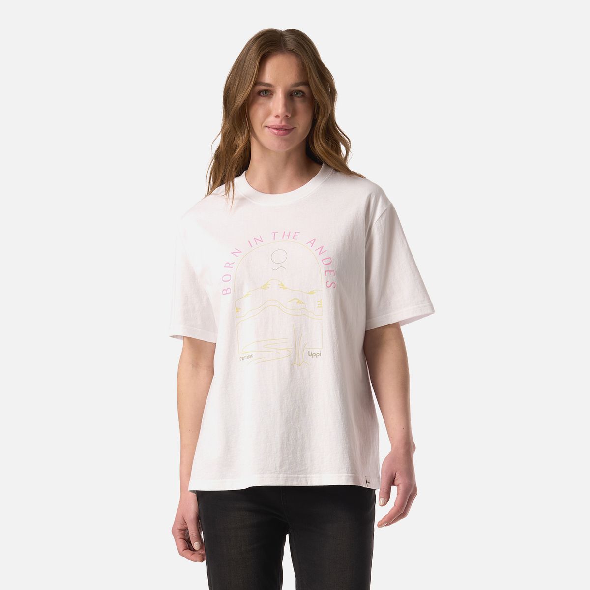 LIPPI - Polera Mujer Logo Lippi T-shirt Blanco Lippi