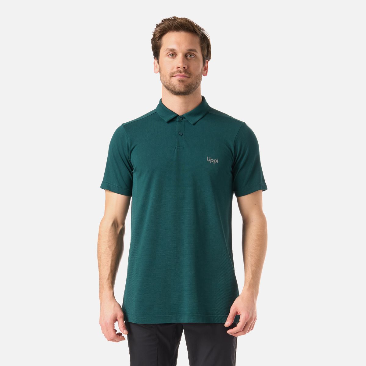 LIPPI - Polera Hombre B-Classic Seamless Polo Turquesa Lippi
