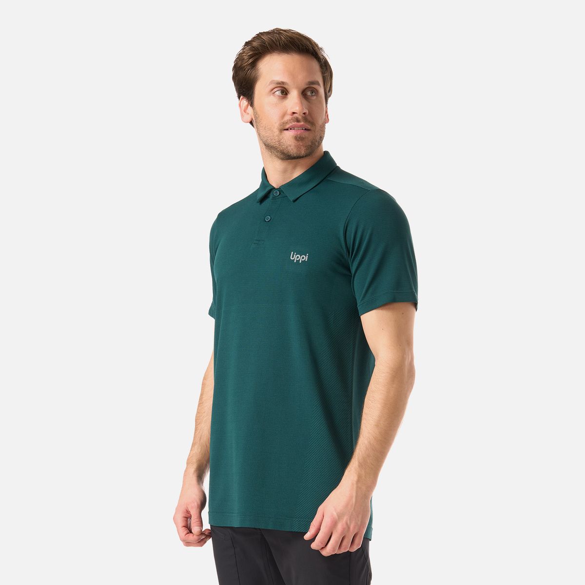 LIPPI - Polera Hombre B-Classic Seamless Polo Turquesa Lippi