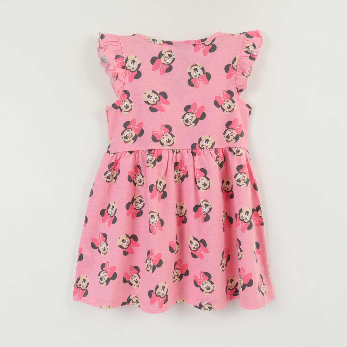 DISNEY - Vestido Sin Manga y Collet Niña Rosa Print Minnie Disney