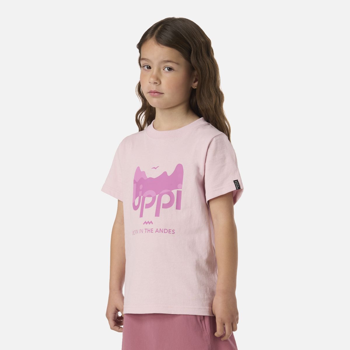 LIPPI - Polera Niña Logo Lippi T-shirt Rosa Claro Lippi