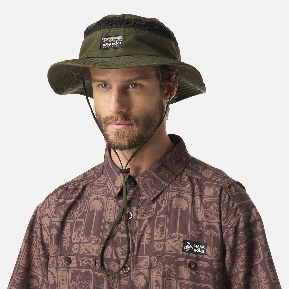 HAKA HONU - Sombrero Unisex Pensador Verde Militar Haka Honu