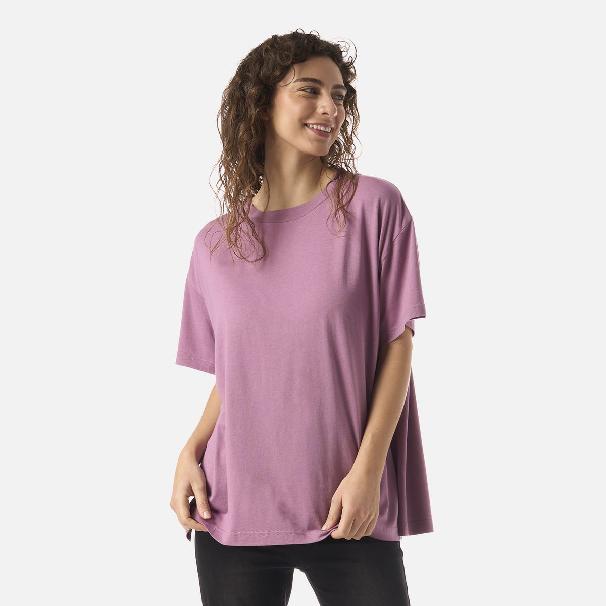 HAKA HONU - Polera Mujer Mamboo Lila Haka Honu