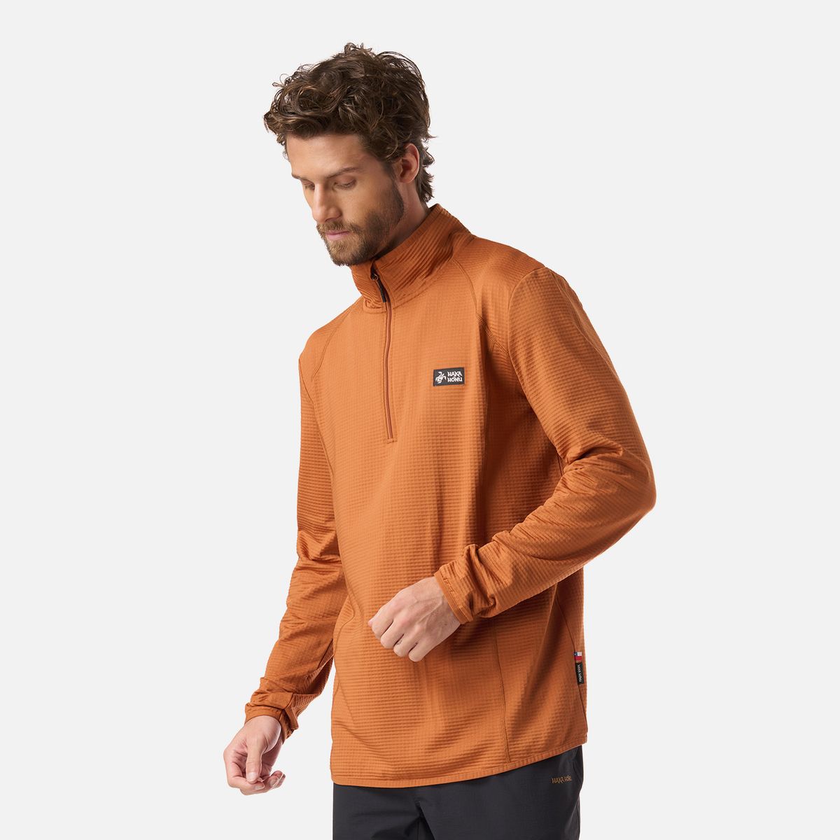 HAKA HONU - Polerón Hombre Taina Mostaza Oscuro Haka Honu