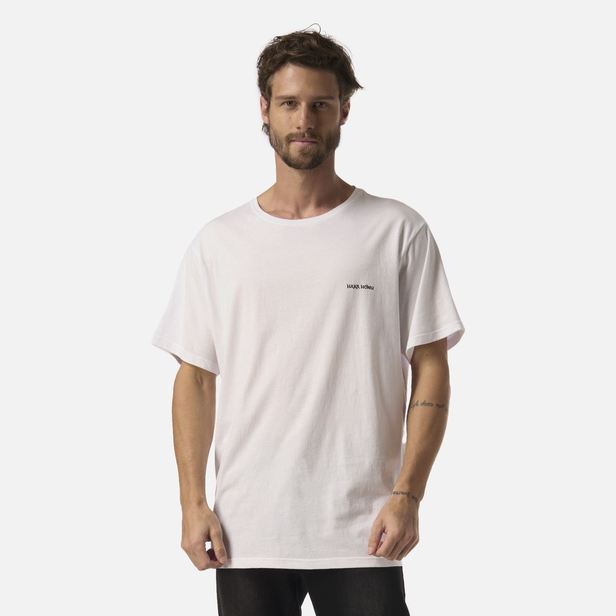 HAKA HONU - Polera Hombre Polo Blanco Haka Honu