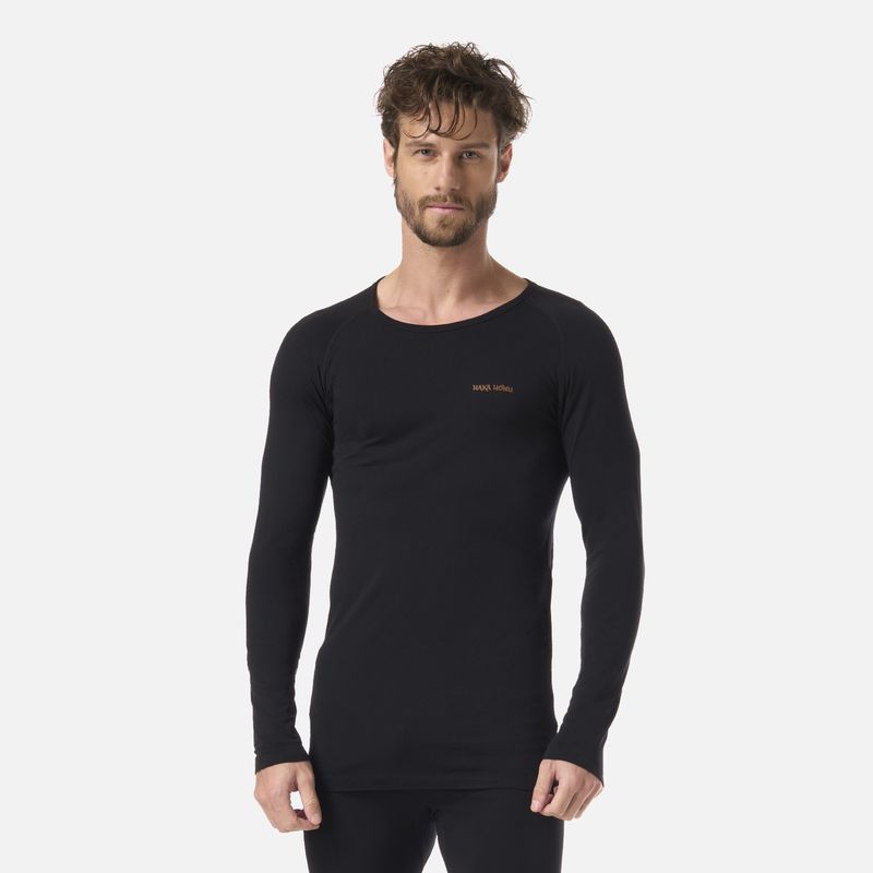 HAKA HONU - Primera Capa Hombre Puma Austral Top Negro Haka Honu