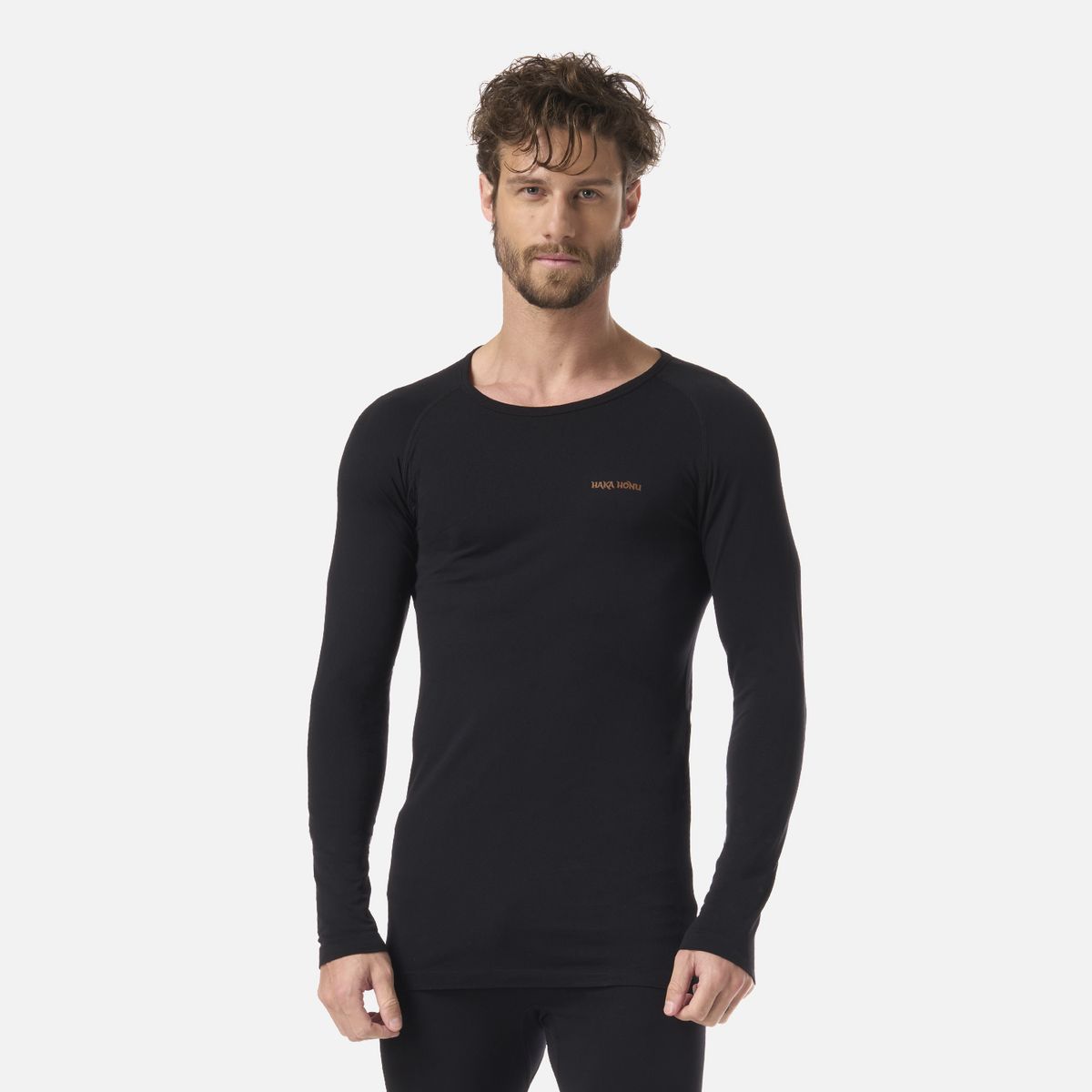 HAKA HONU - Primera Capa Hombre Puma Austral Top Negro Haka Honu