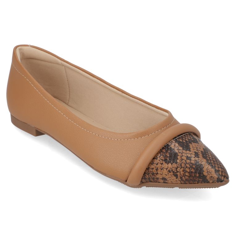 Zapato Plano Mujer Café