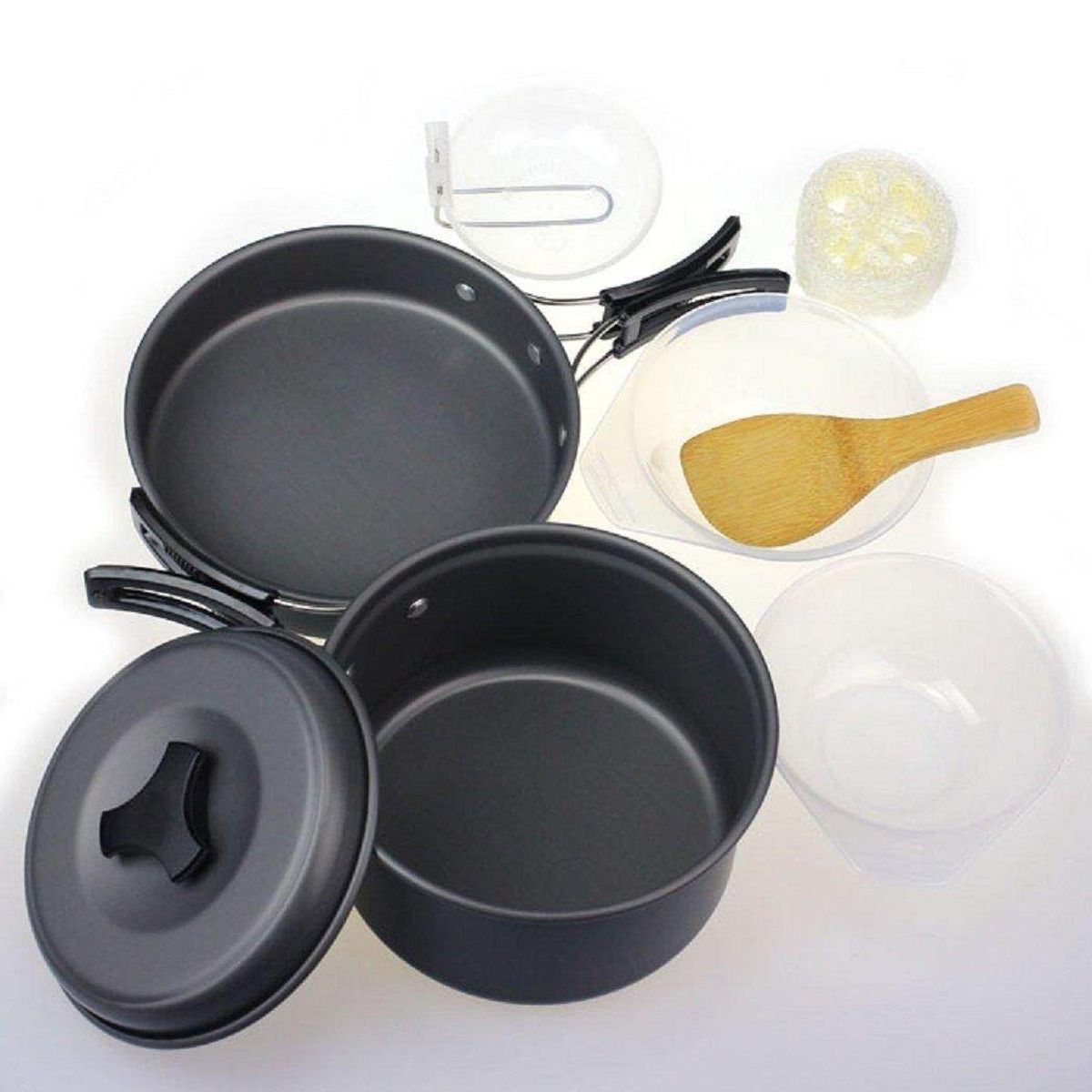 GENERICO - Set De Ollas Para Camping 7 Pcs