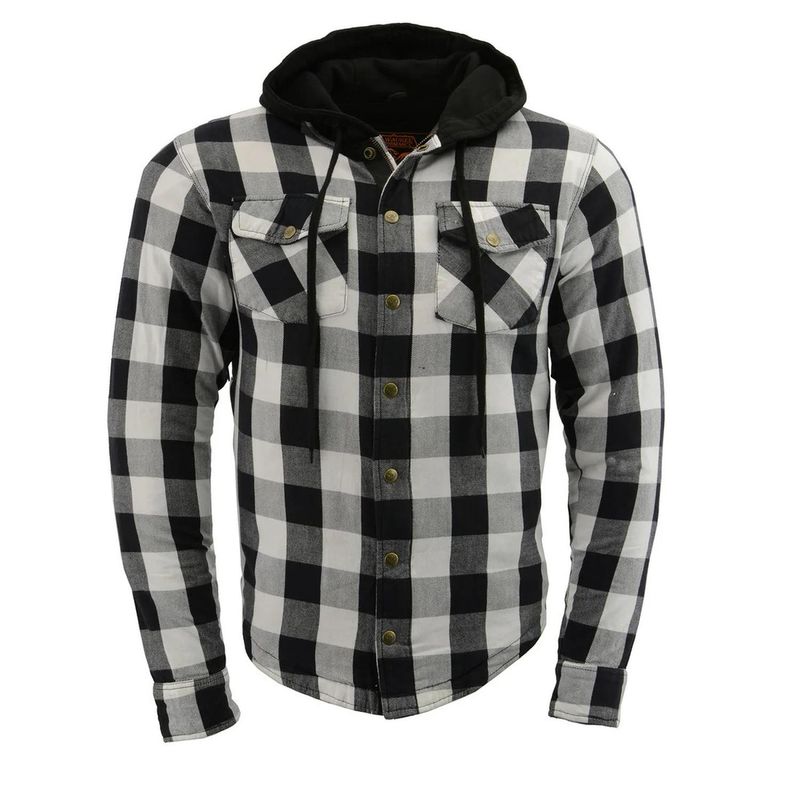MILWAUKEE LEATHER - MILWAUKEE LEATHER - Chaqueta cProtecciones BlancoNegro