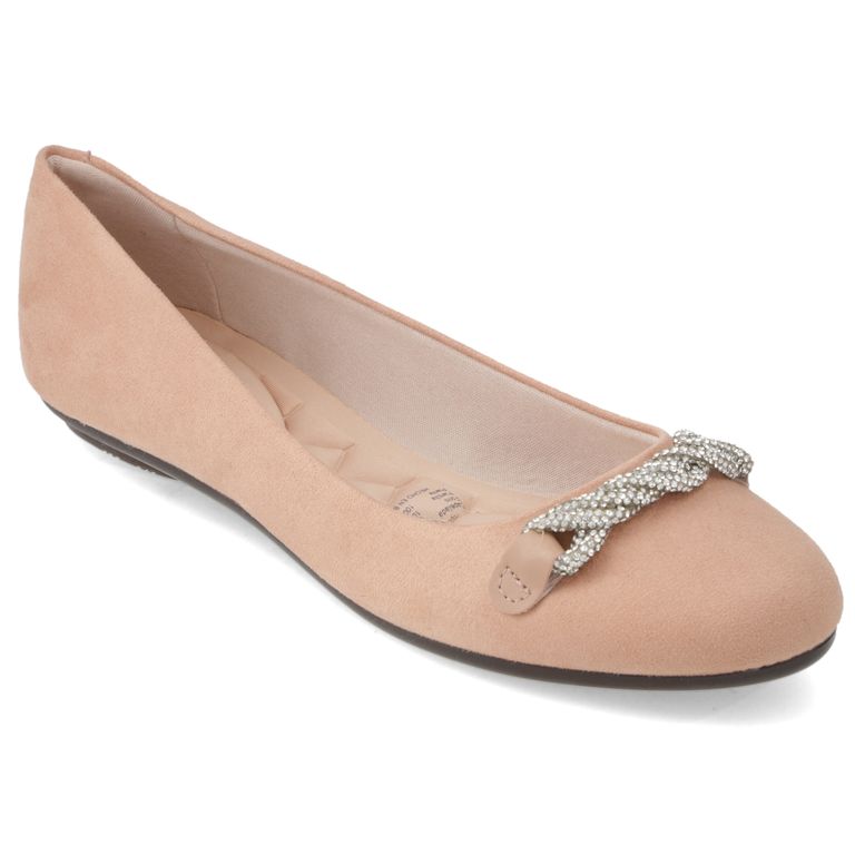 Zapato Plano Mujer Beige