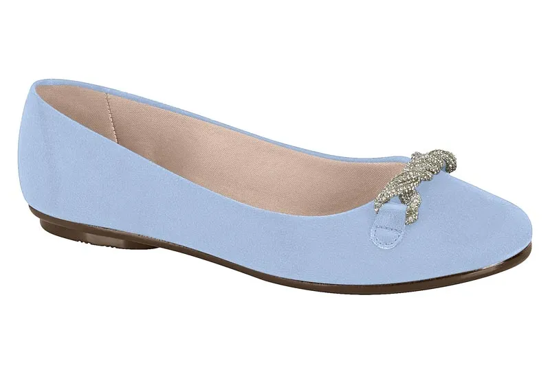 Zapato Plano Mujer Celeste