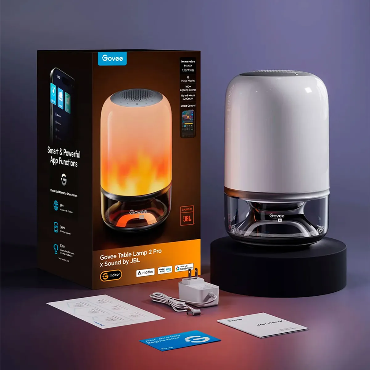 GOVEE - Lámpara de Mesa Govee 2 Pro con Parlante JBL