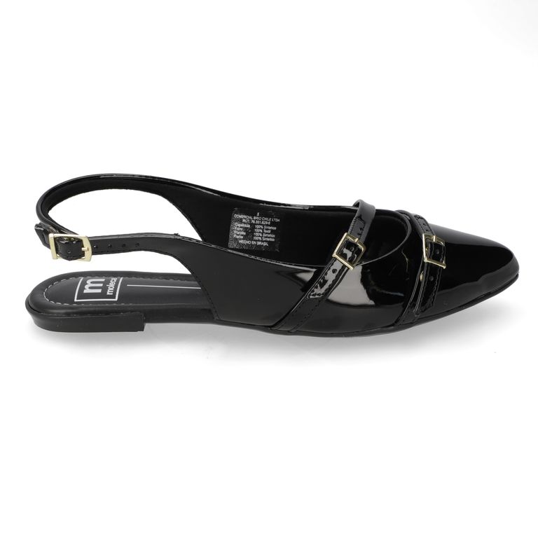 Zapato Plano Mujer Negro