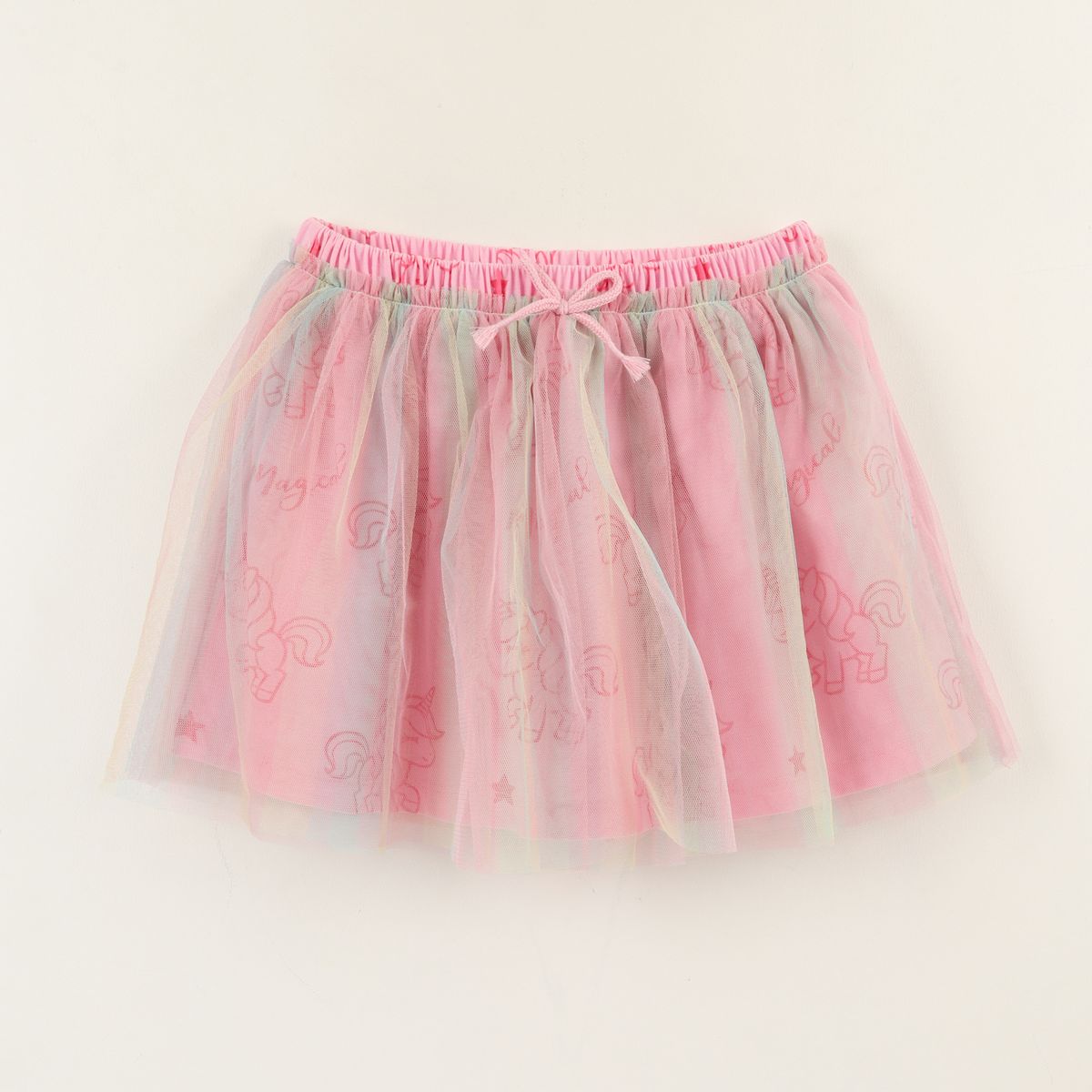 DISNEY - Falda Niña Rosado Tull Unicornio