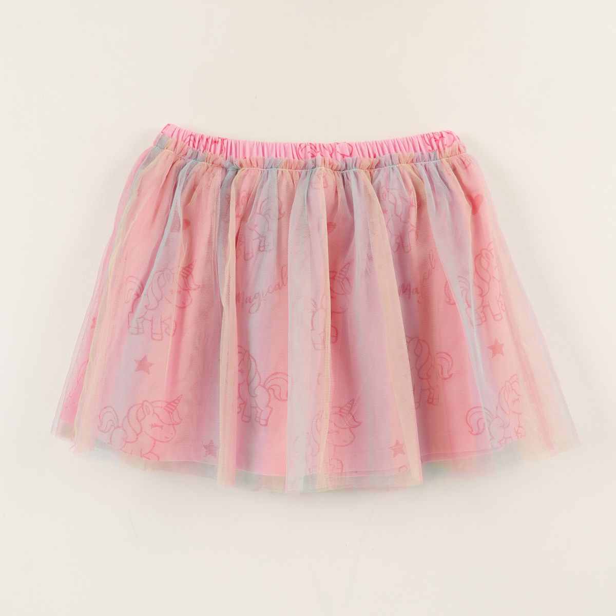 DISNEY - Falda Niña Rosado Tull Unicornio