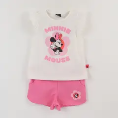 DISNEY - Conjunto Niña Rosado Minnie Mouse Cheeck