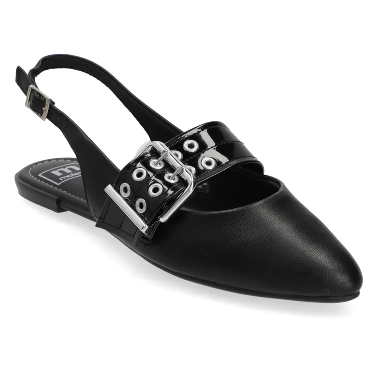 Zapato Plano Mujer Negro