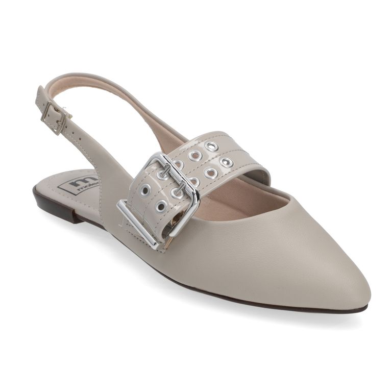 Zapato Plano Mujer Gris