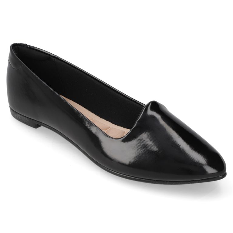Zapato Plano Mujer Negro