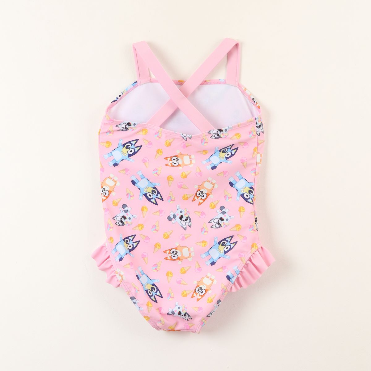 BLUEY - Traje de Baño Tirantes Niña Rosado Bluey & Bingo Bluey