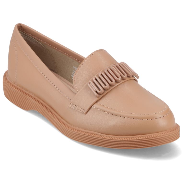 Zapato Plano Mujer Beige