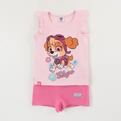 PAW PATROL - Conjunto Niña Rosado Skye Jumping