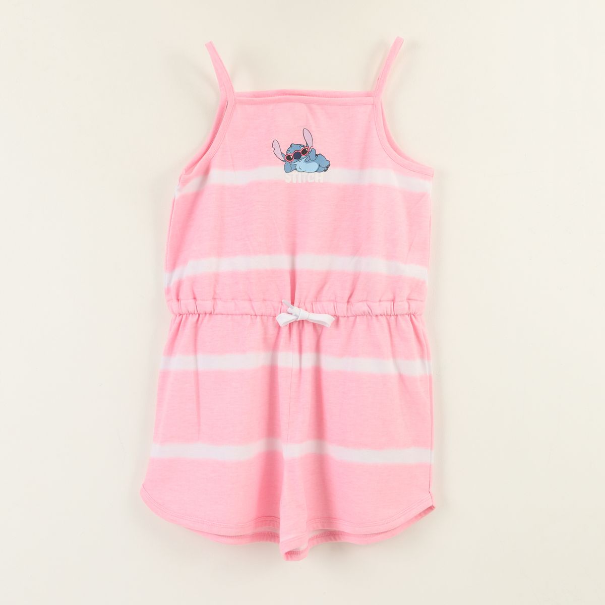 DISNEY - Enterito Niña Rosado Rayas Tie Dye Lilo & Stitch Disney