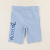 Calza Niña Biker Denim Celeste Lilo & Stitch