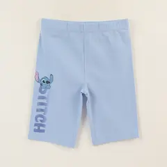DISNEY - Calza Niña Biker Denim Celeste Lilo & Stitch