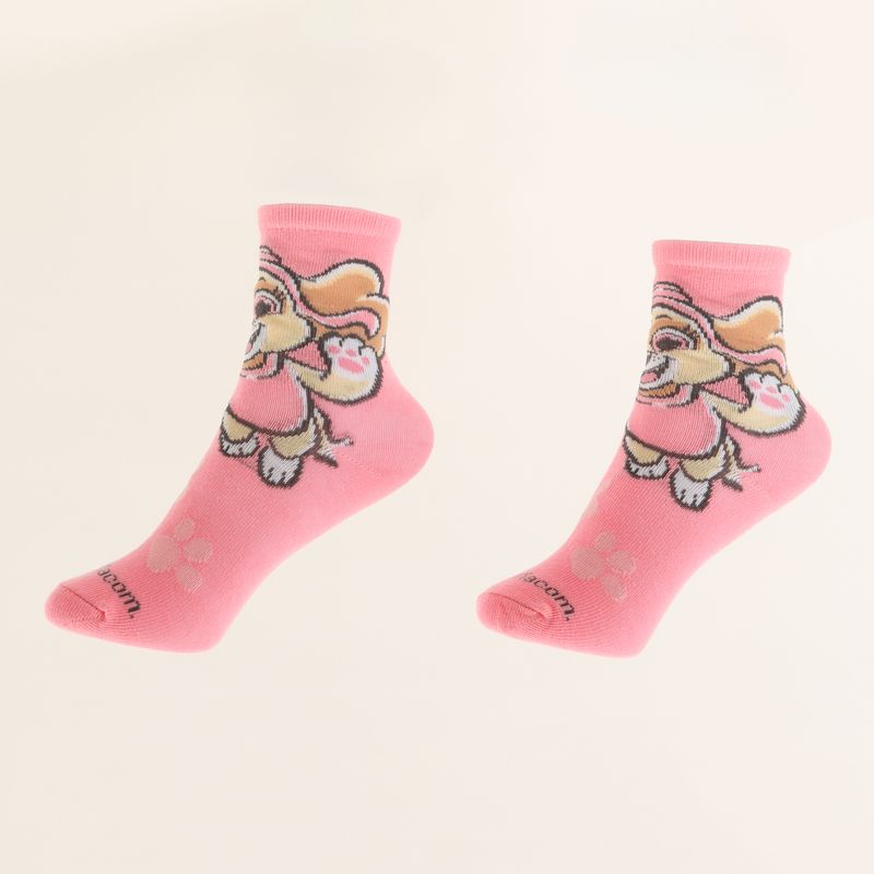 PAW PATROL - Tripack Calcetines Niña Rosado Full Print Skye Paw Patrol