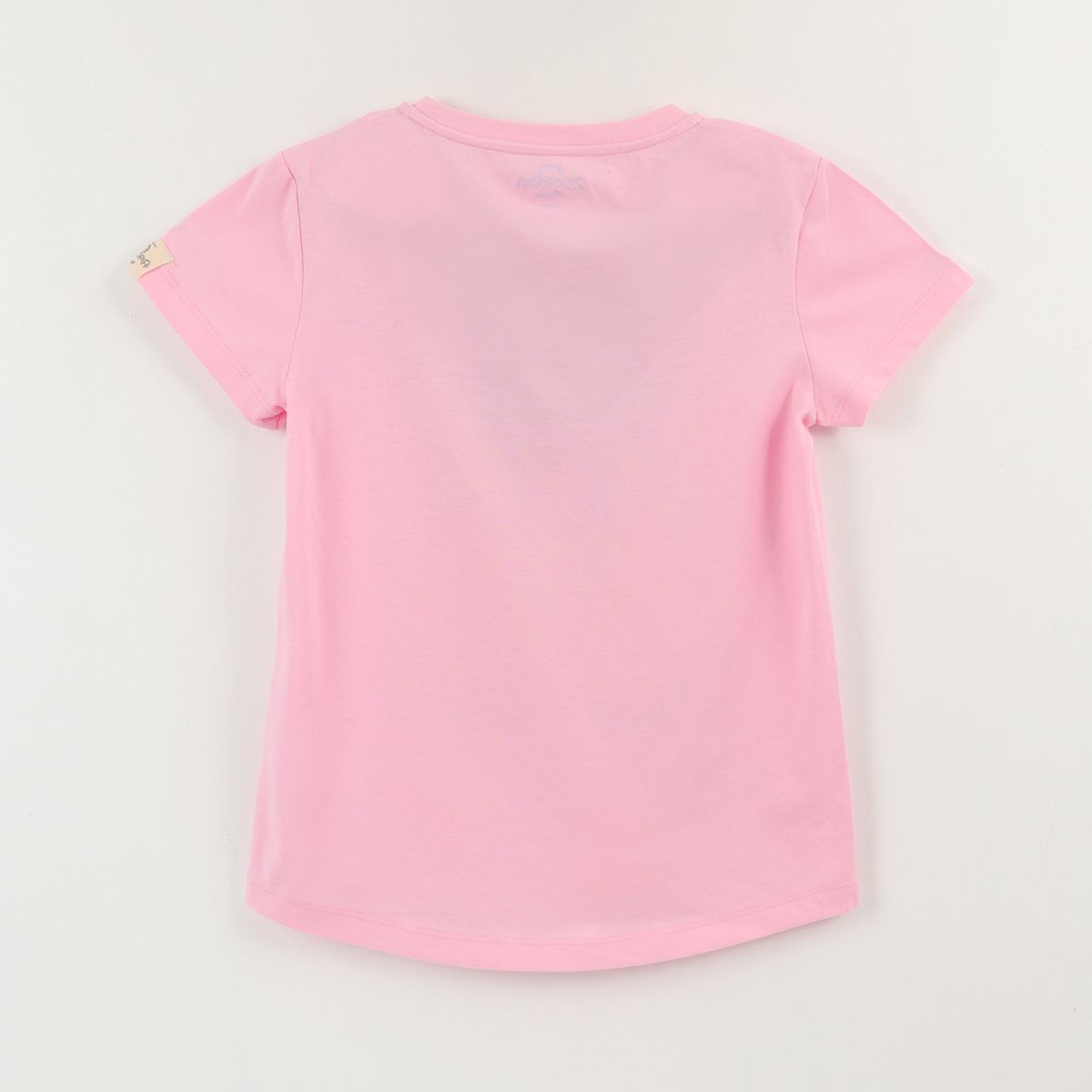 DISNEY - Polera Manga Corta Niña Rosado Hopps Face Zootopia Disney