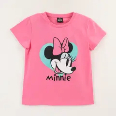 DISNEY - Polera Manga Corta Niña Rosado Minnie Mouse