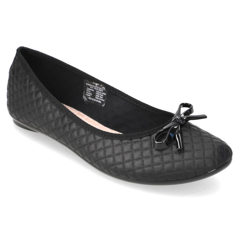 Zapato Plano Mujer Negro