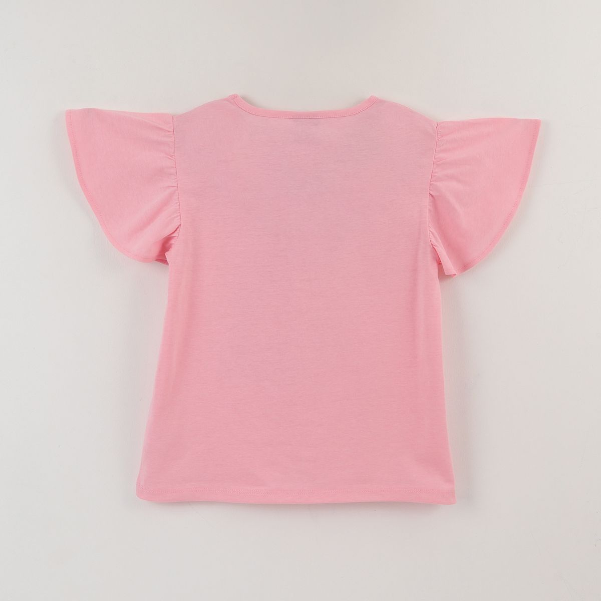 DISNEY - Polera Manga Corta Niña Rosado Arcoíris Unicornio