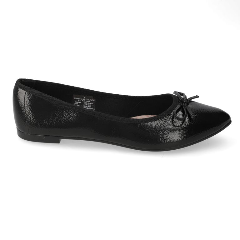Zapato Plano Mujer Negro