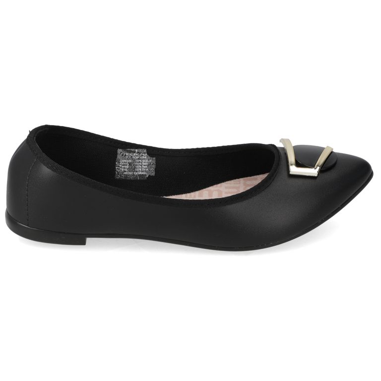Zapato Plano Mujer Negro