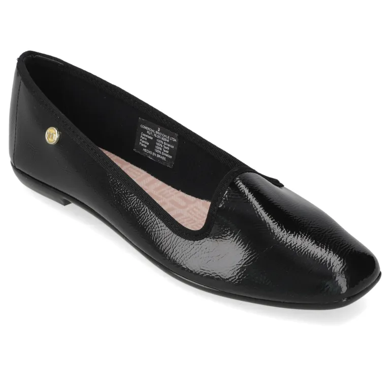 Zapato Plano Mujer Negro
