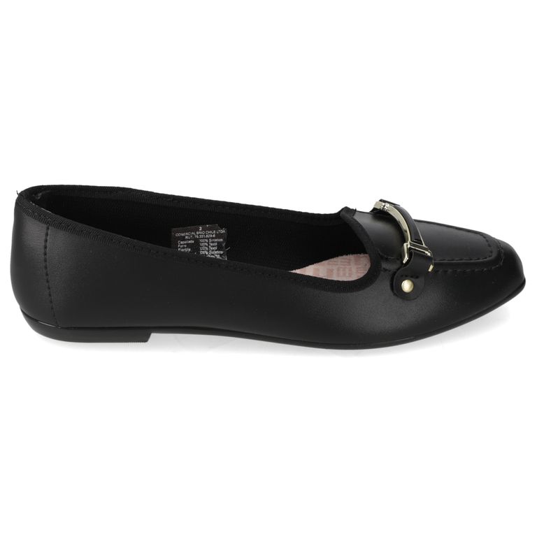 Zapato Plano Mujer Negro
